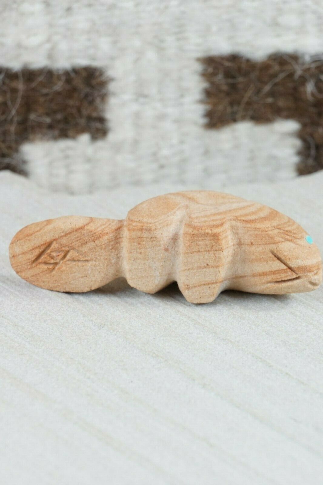 Beaver Zuni Fetish Carving - Brandon Phillips - High Lonesome Trading