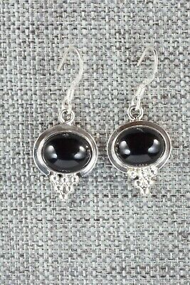 Onyx & Sterling Silver Earrings - Verley Betone