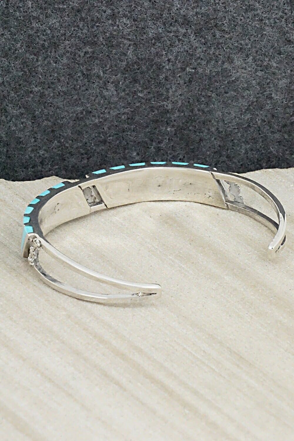 Turquoise & Sterling Silver Bracelet - Fabian Sheyka