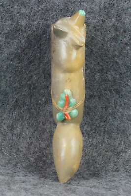 Wolf Zuni Fetish Carving - Enrike Leekya