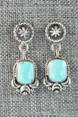 Turquoise & Sterling Silver Earrings - Verley Betone