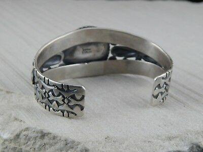 Navajo Turquoise & Sterling Silver Bracelet - Derrick Gordon - High Lonesome Trading