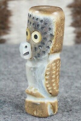 Owl Zuni Fetish Carving - Howard Lesarlly