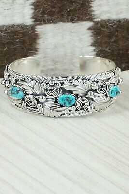 Turquoise & Sterling Silver Bracelet - Henry Attakai