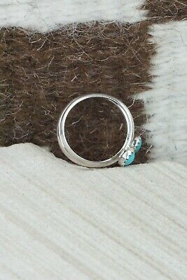 Turquoise & Sterling Silver Ring - Yolanda Skeets - Size 7.5