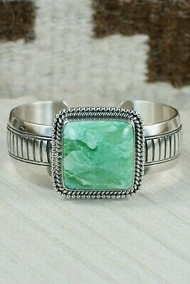 Navajo Turquoise and Sterling Silver Bracelet - Raymond Delgarito
