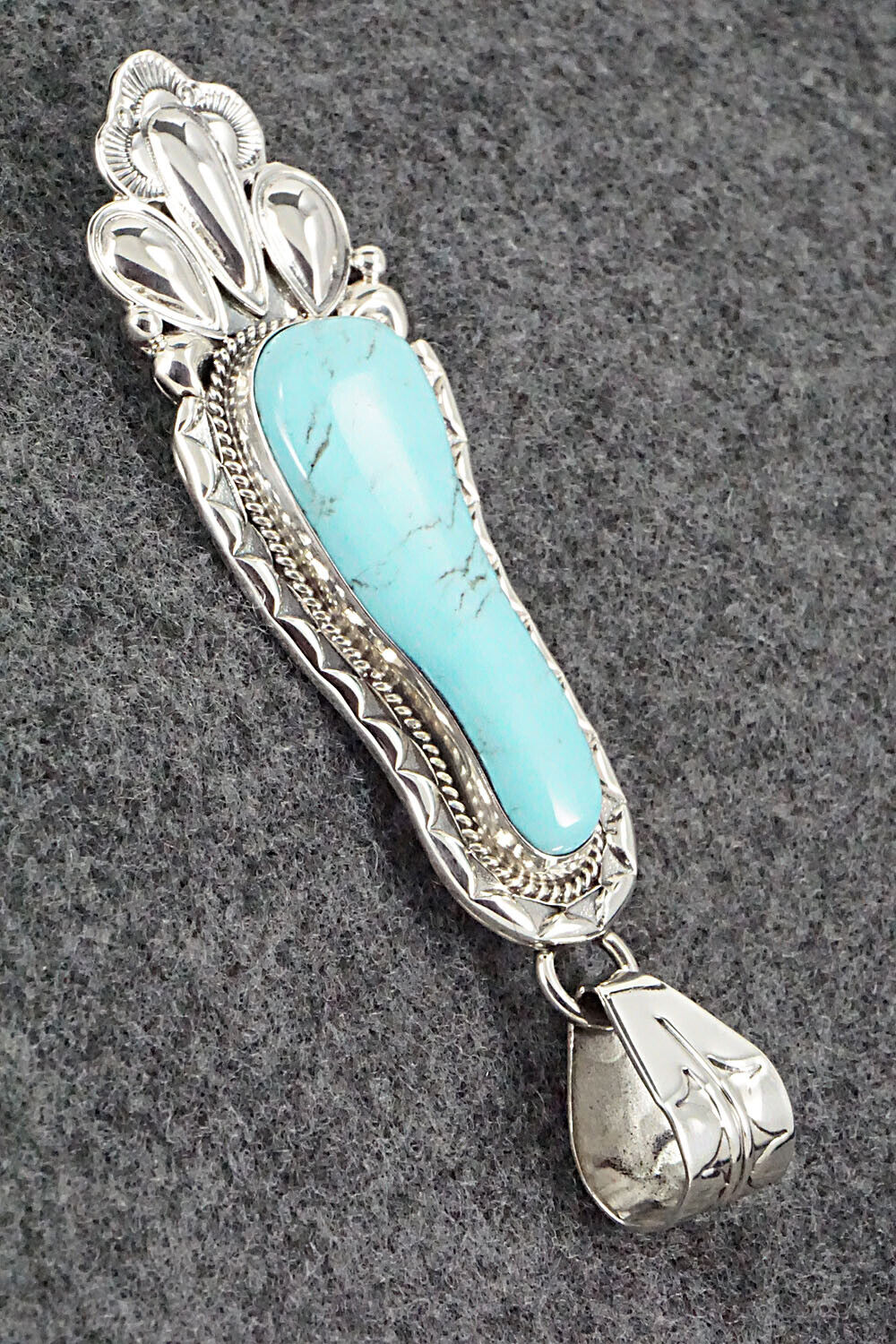 Turquoise & Sterling Silver Pendant - Mike Smith