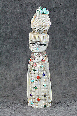 Corn Maiden Zuni Fetish Carving - Carl Etsate