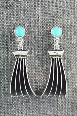 Turquoise & Sterling Silver Earrings - James Bahe