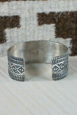 Navajo Sterling Silver Bracelet - Leonard Maloney - High Lonesome Trading