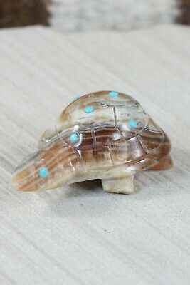 Turtle Zuni Fetish Carving - Ronnie Lunasee - High Lonesome Trading