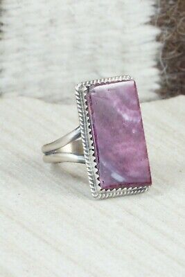 Spiny Oyster & Sterling Silver Ring - Selina Warner - Size 8