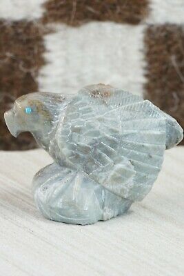 Eagle Zuni Fetish Carving - Derrick Kaamasee