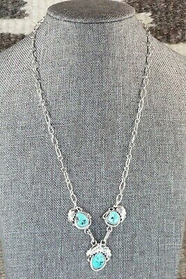 Turquoise & Sterling Silver Necklace - Roberta Begay