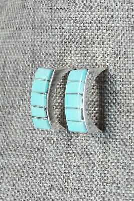 Turquoise & Sterling Silver Earrings - Lloyd Kanesta