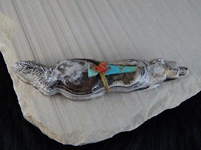 Wolf Zuni Fetish Carving - Terrance Martza - High Lonesome Trading