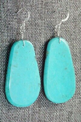 Turquoise & Sterling Silver Earrings - Lupe Lovato