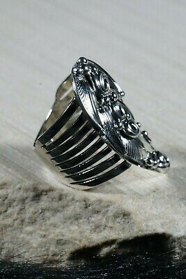 Navajo Sterling Silver Ring - Darrell Morgan - Size 10 - High Lonesome Trading