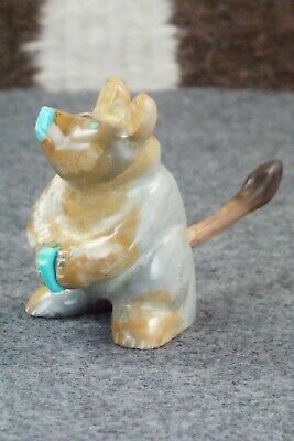 Mouse Zuni Fetish Carving - Enrike Leekya