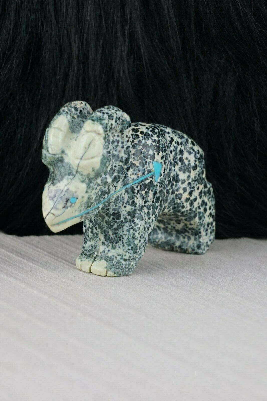 Ram Zuni Fetish Carving - Kevin Quam - High Lonesome Trading