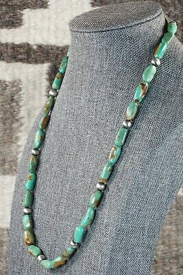 Turquoise & Sterling Silver Necklace - Native American