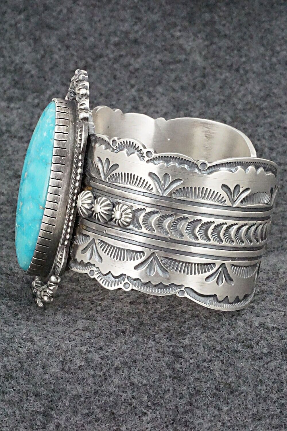 Turquoise & Sterling Silver Bracelet - Bennie Ramone