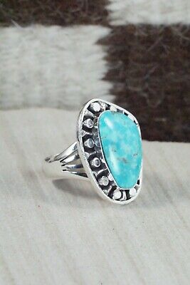 Turquoise & Sterling Silver Ring - Jimson Belin - Size 7.5