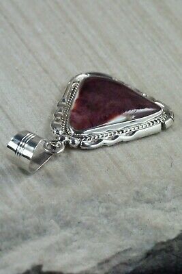 Spiny Oyster and Sterling Silver Pendant - Samuel Yellowhair