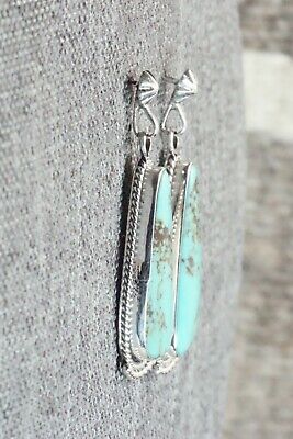 Turquoise & Sterling Silver Earrings - Verley Betone