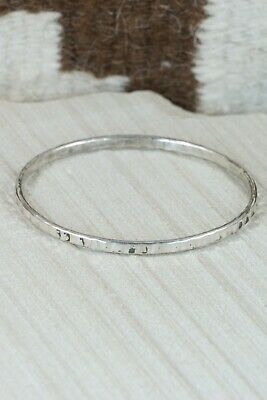 Navajo Sterling Silver Bangle Cuff - Elaine Tahe