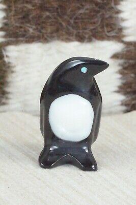 Penguin Zuni Fetish Carving - Calvert Bowannie - High Lonesome Trading