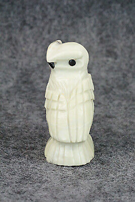 Owl Zuni Fetish Carving - Edison Bobelu