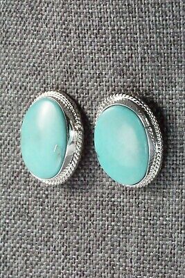 Turquoise & Sterling Silver Earrings - Verley Betone