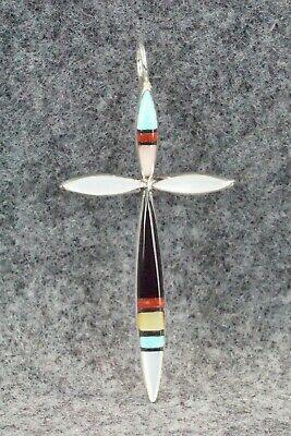 Multi Stone & Sterling Silver Pendant - Lynette Bowannie - High Lonesome Trading