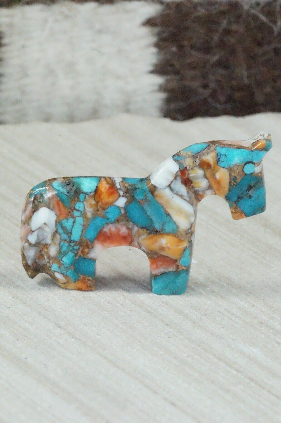Horse Zuni Fetish Carving - Bernard Laiwakete