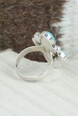 Turquoise & Sterling Silver Ring - Priscilla Reeder - Size 8