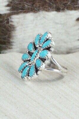 Turquoise and Sterling Silver Ring - Zeita Begay - Size 6 - High Lonesome Trading