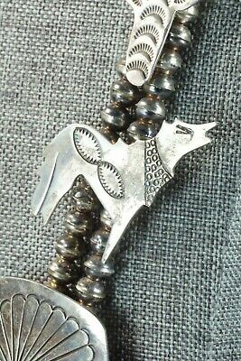 Sterling Silver Squash Blossom Necklace - Navajo
