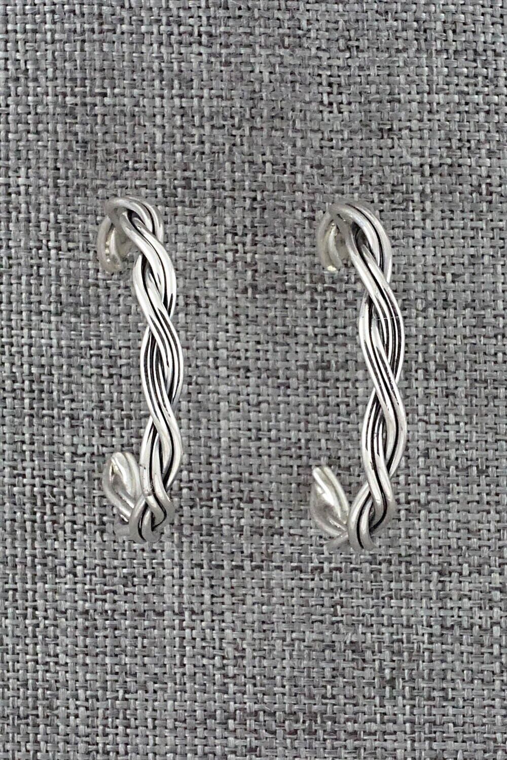 Sterling Silver Hoop Earrings - Elaine Tahe