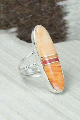 Spiny Oyster & Sterling Silver Ring - Harold Smith - Size 6.25