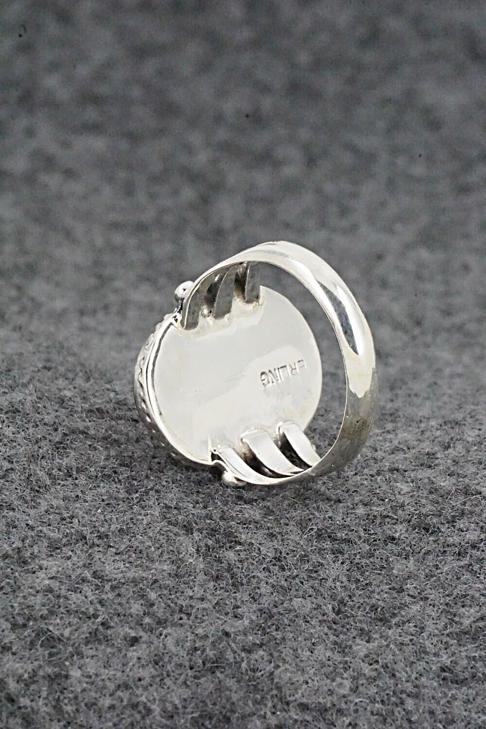 White Buffalo & Sterling Silver Ring - Grace Kenneth - Size 5.25
