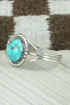 Turquoise and Sterling Silver Bracelet - Navajo