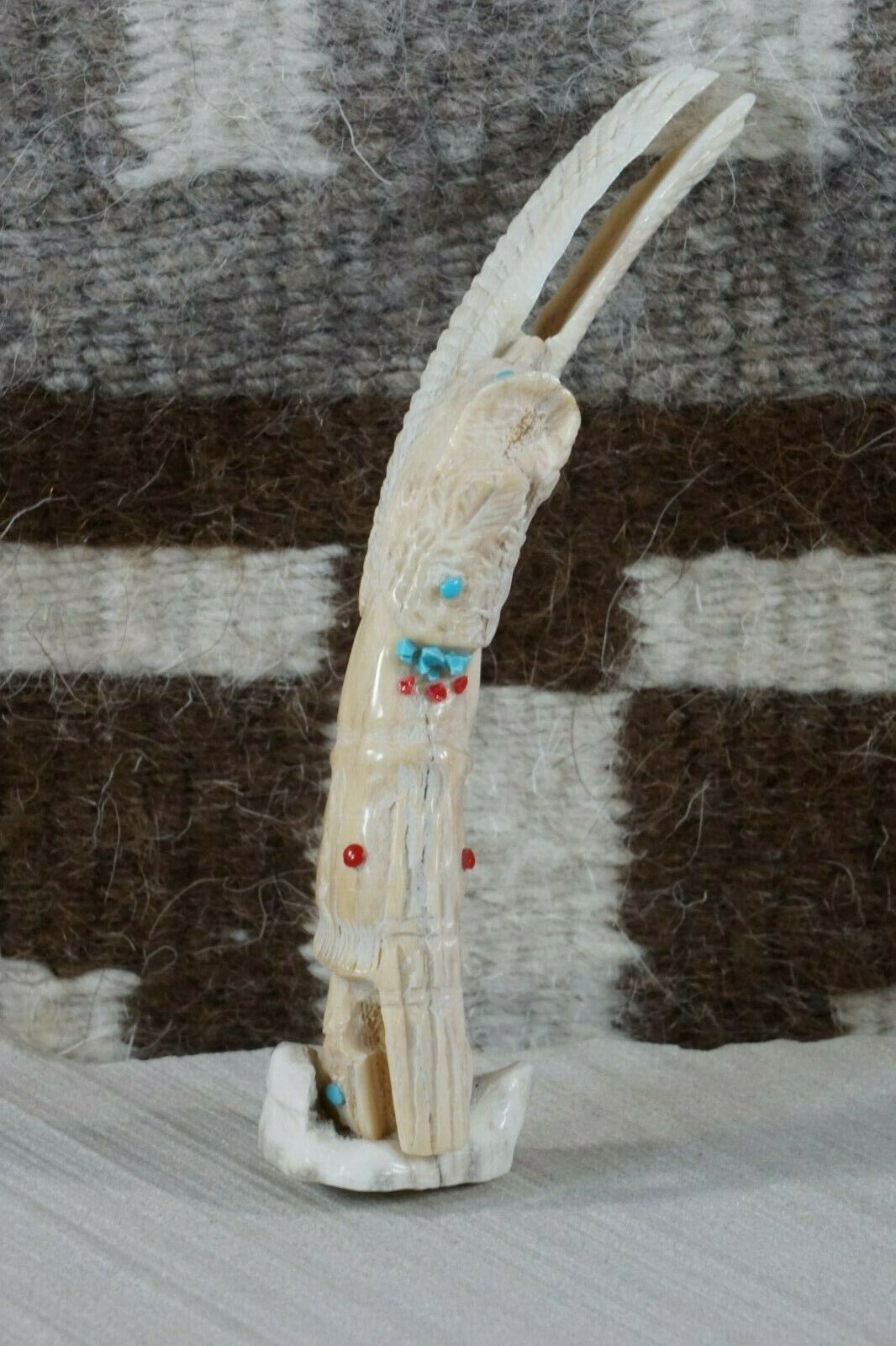 Eagle Dancer Fetish Carving - Marlon Lowsayatee - High Lonesome Trading