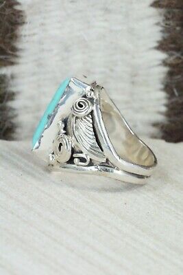 Turquoise & Sterling Silver Ring - Davey Morgan - Size 9