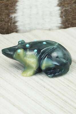 Frog Zuni Fetish Carving - Ronnie Lunasee