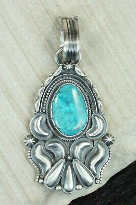 Turquoise and Sterling Silver Pendant - Derrick Gordon