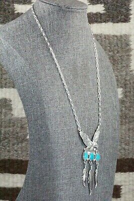 Turquoise & Sterling Silver Necklace - Genevieve Francisco