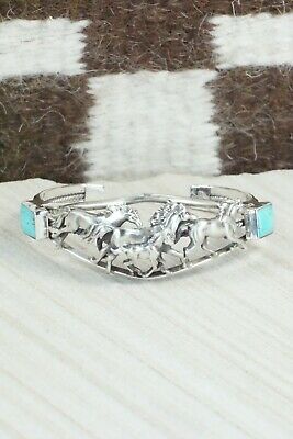 Turquoise & Sterling Silver Bracelet - Bobby Platero