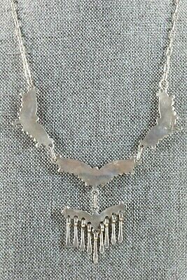Zuni Turquoise and Sterling Silver Necklace and Earrings Set - Rosaria Fambrough - High Lonesome Trading