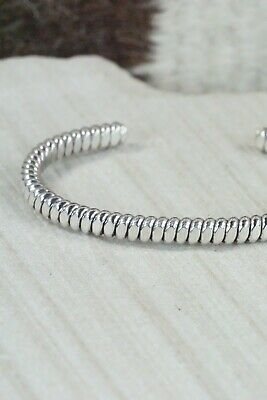 Navajo Sterling Silver Bracelet - Elaine Tahe